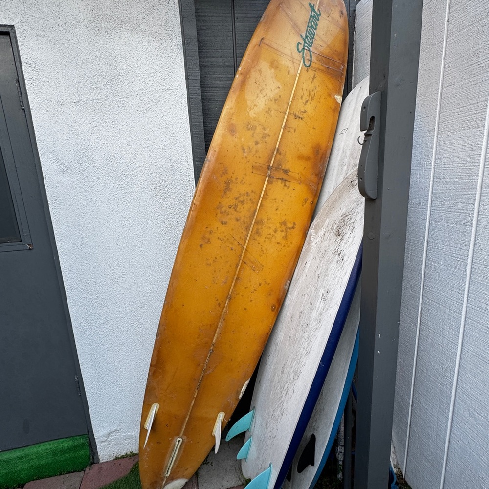 Sunset Yellow Surfboard